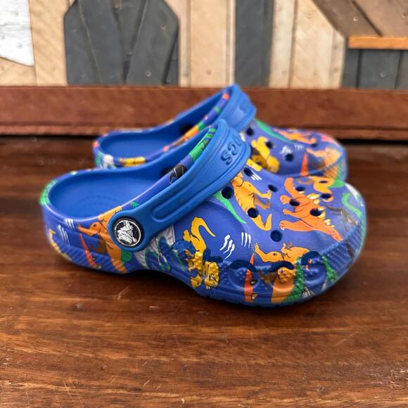 Crocs Kids Baya Dinosaur Clogs C10 - Picture 3 of 6